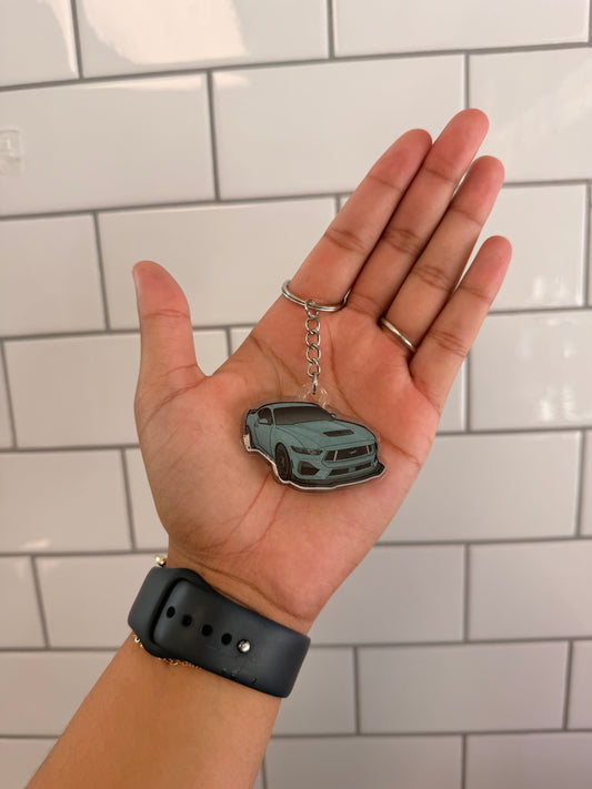 Mustang Acrylic Keychain