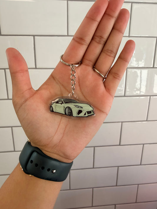 Light Green Toyota Supra Acrylic Keychain